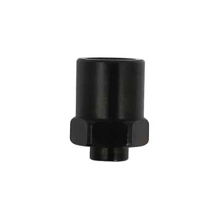 TRW Varioflex Connector M10 x 1.25, Int. Threaded, Female Inverted Flare, Large Hole, No Pin in Black Anodized Finish (MVH225S)