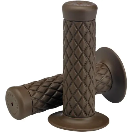 Biltwell 7/8 Inch Thruster TPV Grips in Chocolate Finish (6702-0478)
