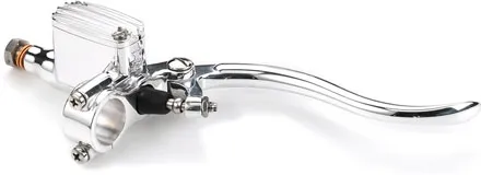 Kustom Tech Deluxe Line Brake Master Cylinder With 12mm Bore In Polished Aluminium Finish (20-400)