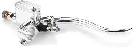Kustom Tech Deluxe Line Brake Master Cylinder With 14mm Bore In Polished Aluminium Finish (20-402)