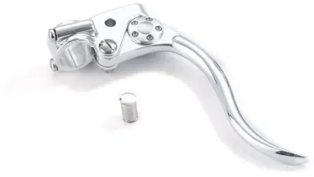 Kustom Tech Deluxe Line Brake Lever Assembly In Polished Aluminium Finish (20-452)