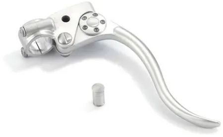 Kustom Tech Deluxe Line Brake Lever Assembly In Satin Aluminium Finish (20-453)