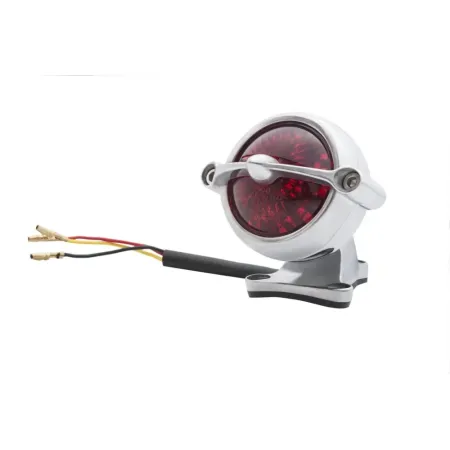 Motone Customs Bel Air Taillight With Fender Mount In Polished Finish (ECE Approved) (MEL009+MEL013)