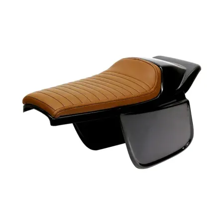 C-Racer Bolntor Racer Seat With Side Number Plates in Dark Brown Finish For Universal Use (SCR5.1-DBR-L-B)