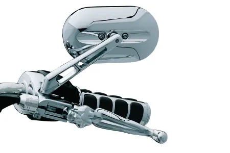 Kuryakyn Large Magnum Mirrors With Flat Glass In Chrome Finish (1430)