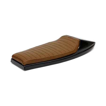 C-Racer Flat Racer SCR4 Seat in Dark Brown Finish For Universal Use (SCR4.1-DBR-L-B)