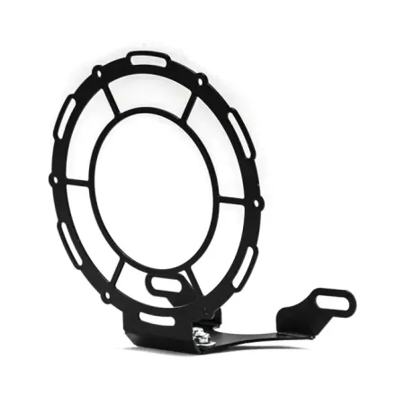 C-Racer Headlight Grill & Lens Kit No1 in Black Powder Coated Finish For 7 And 8 Inch Headlamps (UPLG-1)