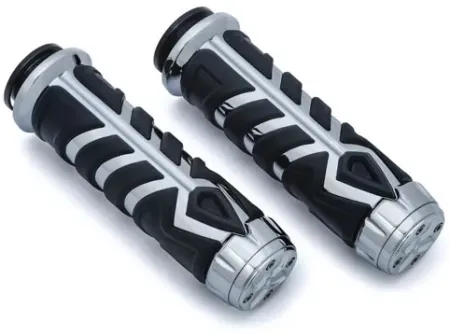 Kuryakyn Spear Grips In Chrome Finish For Indian 2018-2020 Motorcycles (5752)