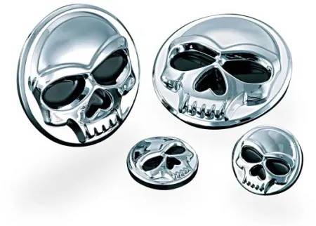 Kuryakyn Zombie Medallions 1 Inch Diameter In Chrome Finish (1492)