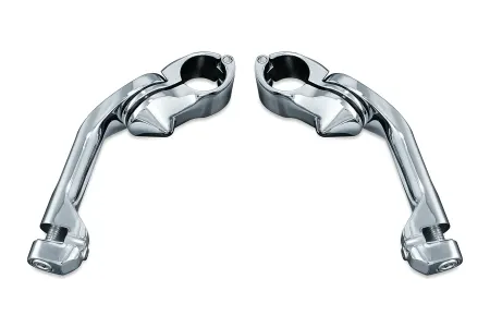 Kuryakyn Tour-Tech Long Arm Cruise Mounts In Chrome Finish (4526)