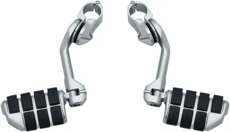 Kuryakyn Tour-Tech Long Arm Cruise Mounts With Dually ISO-Pegs In Chrome Finish (4529)