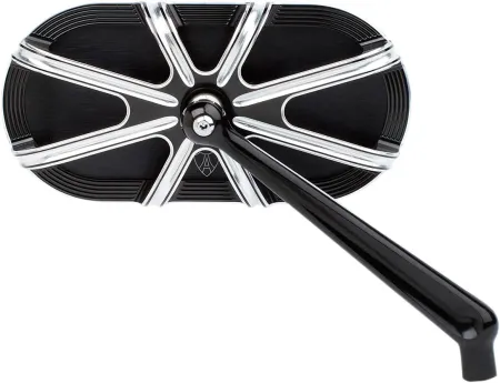 Arlen Ness 10-Gauge Caged Right Mirror in Black Finish (13-162)