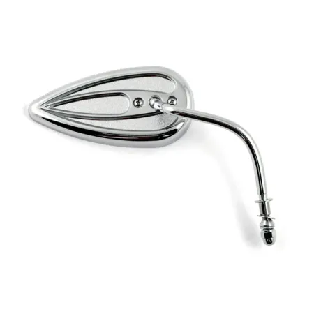 Arlen Ness Die-Cast Teardrop Right Side Mirror in Chrome Finish (13-036)