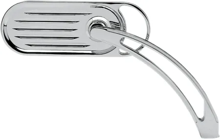 Arlen Ness Die-Cast Sling-Shot Grooved Mirror in Chrome Finish (13-040)