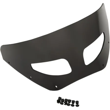 Memphis Shades 7 Inch Road Warrior Vented Windshield Dark Black Smoke (MEP87210)