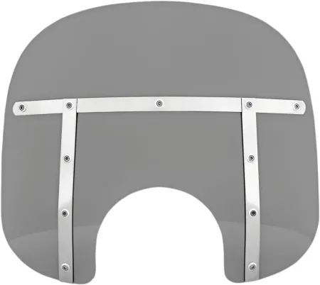 Memphis Shades 13 Inch Fats Windshield Black Smoke For Standard 5-3/4 inch - 7 inch Headlights (MEM31112)