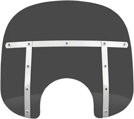 Memphis Shades 13 Inch Fats Windshield Dark Black Smoke For Standard 5-3/4 inch - 7 inch Headlights (MEM31110)