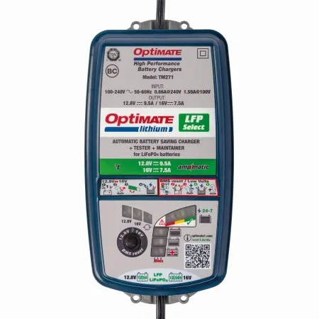 TecMate OptiMate Lithium 4S 9A/5S 7A Battery Charger (TM270V2)