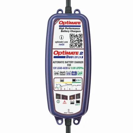 TecMate OptiMate 2 Duo Battery Charger (TM550)