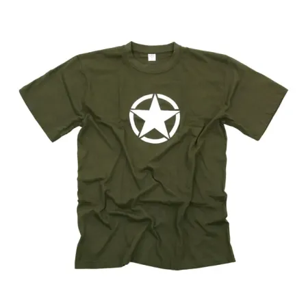Army Surplus Fostex White Star T-shirt Green Size 2XL (133380-GRN-2XL)
