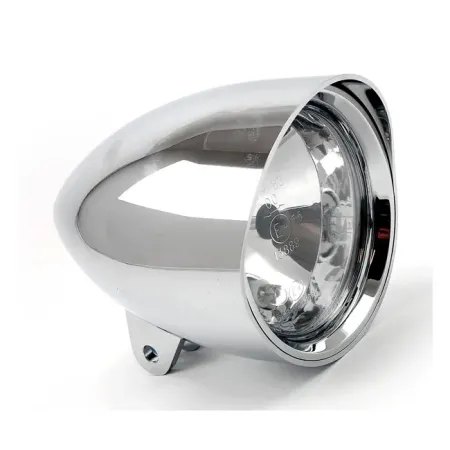 Doss Smoothie 4-1/2 Inch Headlight With Round Visor In Chrome Finish (83045)
