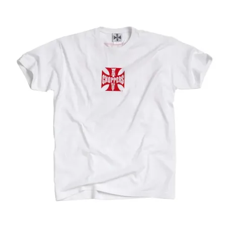 West Coast Choppers OG Classic T-shirt White/Red Size 2XL (WCCTS0004WT2XL)