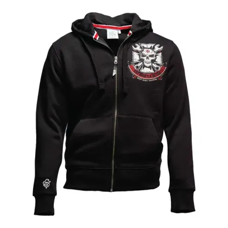West Coast Choppers Mechanic Zip Hoodie Black Size XL (WCCHD157ZWXL)