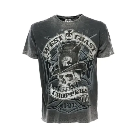 West Coast Choppers Cash Only T-shirt Black Size Large (WCCTS132623GRL)