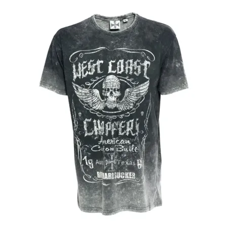 West Coast Choppers Ride Hard Sucker Vintage T-shirt Black Size Medium (WCCTS132628ZWM)