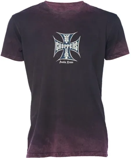 West Coast Choppers OG Classic T-shirt Vintage Bordeaux Size Small (WCCTS032656RDS)