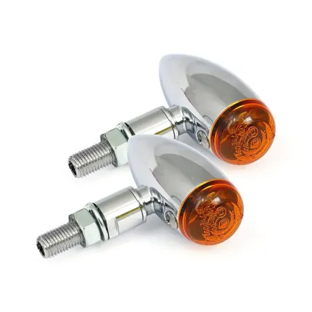 Doss Micro Bullet Turn Signals In Chrome Finish (1175068C)