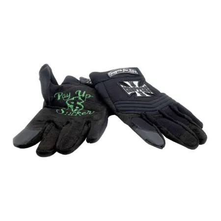  West Coast Choppers Riding Gloves Black Size Large (WCCHS001ZWL)