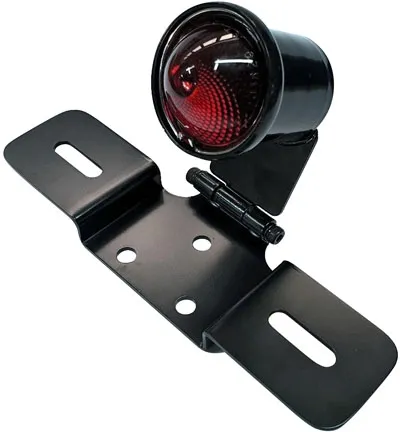 Doss LED Old School Taillight Type 6 In Black With Red Lens (62-21518L)