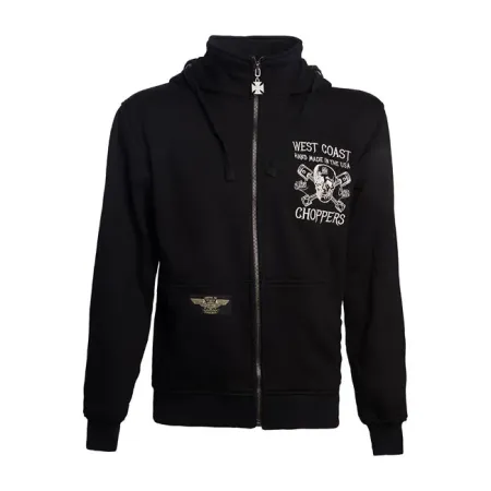 West Coast Choppers High Speed Zip Hoodie Black Size 2XL (WCCHD185ZW2XL)
