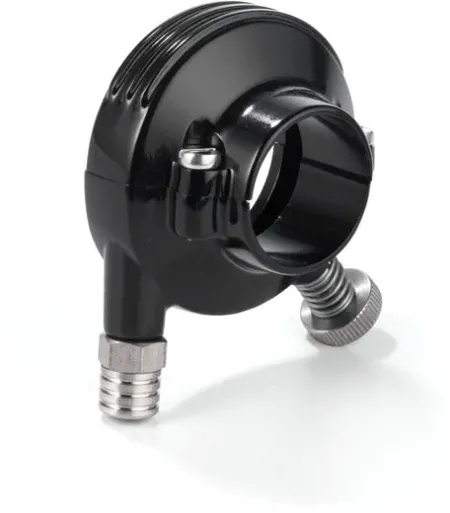 Kustom Tech Deluxe External Throttle Housing For 1 Inch Handlebars In Black Anodised Aluminium (04-033)