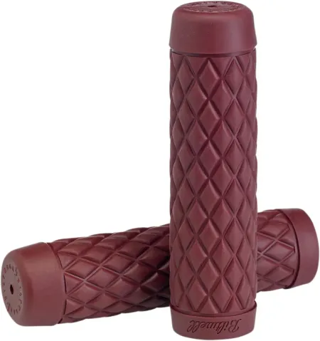 Biltwell 1 Inch Torker TPV Grips in Oxblood Finish (6705-0301)
