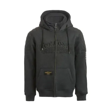 West Coast Choppers Por Vida Zip Hoodie Grey Size 2XL (WCCHD192GR2XL)