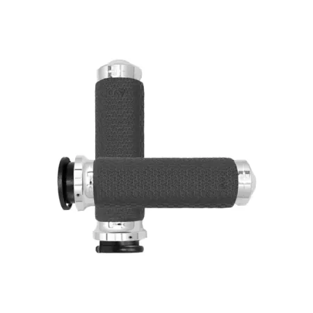 Avon Memory Foam Medium Grips In Chrome For Indian 2018-2021 Touring Models (IN-TO-MF-63A-CH)