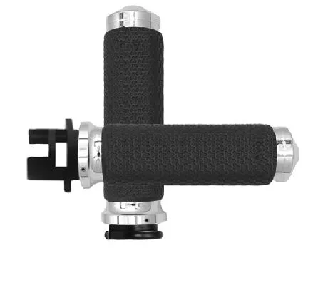 Avon Memory Foam Large Grips In Chrome For Indian 2015-2022 Scout Models (IN-S-MF-63B-CH)