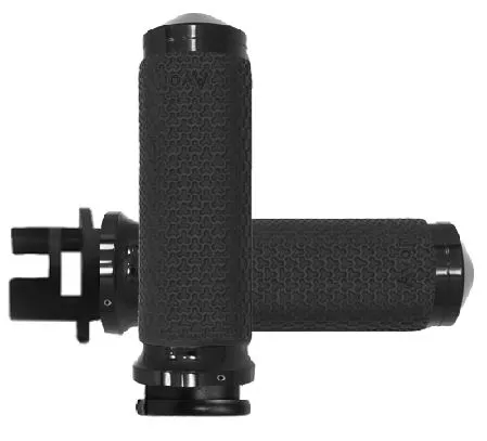 Avon Memory Foam Large Grips In Black Anodized For Indian 2015-2022 Scout Models (IN-S-MF-63B-AN)