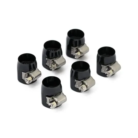 DOSS Econ-O-Fit Clamps in Black Finish For 5/16 Inch To 3/8 Inch Fuel/Oil Hose (6 Pack) (70023CBK)