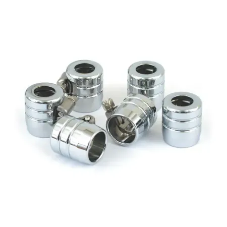 DOSS 3/8 Inch Grooved Smooth Hose Clamps (Pack Of 6) (70-023A)