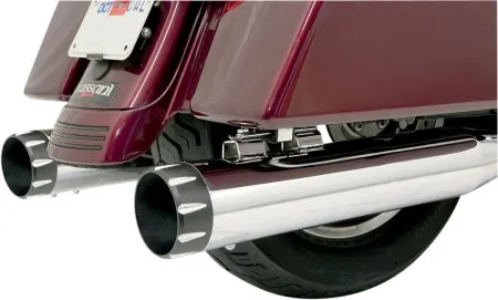 Bassani Quick Change B1-Style End Caps in Black Finish With Contrast Flutes (BE40T)