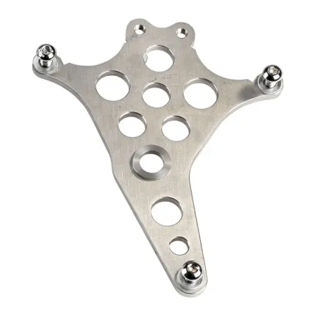 Kustom Tech Super Freni Rear Caliper Bracket in Raw Finish For Top Mount Swingarm With Dual Calipers (03-341)