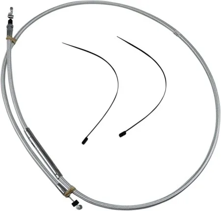 Magnum 67 Inch Clutch Cable in Sterling Chromite II Finish For 2015-2021 Indian Scout/Sixty/Bobber Twenty Models (32312)
