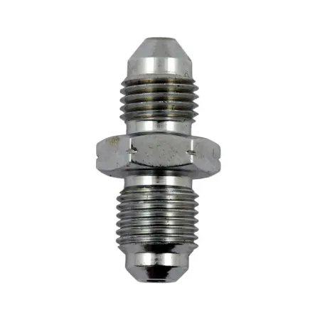 Goodridge Adapter Fitting in Stainless Steel Finish For M10-1.00 To 3/8-24 AN-3 Male Hose End (305-03-31C)