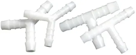 Motion Pro 3/16 Inch ID Line T-Connector For Multi Purpose Fuel & Oil Line Y Fittings (Pack of 10) (12-0018)