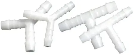 Motion Pro 3/8 Inch ID Line T-Connector For Multi Purpose Fuel & Oil Line Y Fittings (Pack of 10) (12-0021)