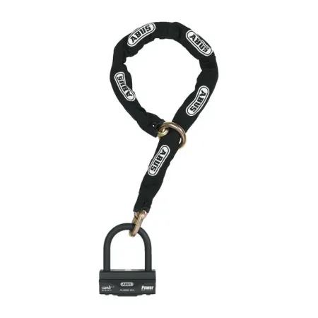 ABUS Granit 58 Padlock & Black Loop Chain (744060)