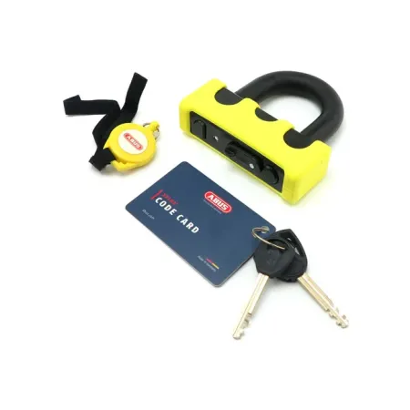 ABUS Granit Power XS 67 Padlock With Memory Cable & Carrier Bag In Yellow Finish (745090)